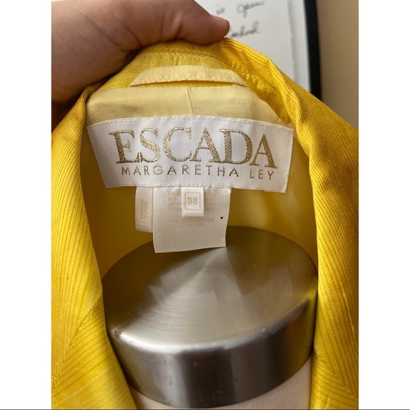 VINTAGE ESCADA OMBRÉ SILK BLAZER SZ38 - Picture 5 of 11